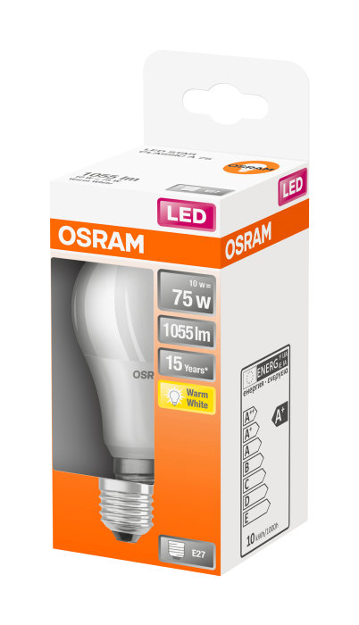 Normallampa LED Frostad 10W Osram